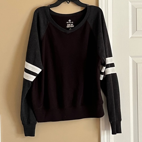 SO Sweaters - SO the Lounge Life Black and Gray Gameday Sweatshirt